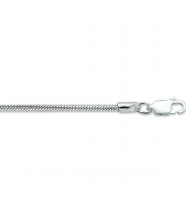 Zilver slang collier 1.9 mm 42 cm - 983