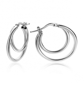 ZINZI zilv. oorringen 2 ringen in 2 maten 22x2 mm - 989