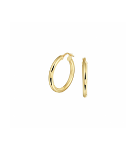 ZilGold oorringen ronde buis 3x26 mm - 3230536