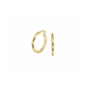 ZilGold oorringen ronde buis 3x26 mm - 3230536