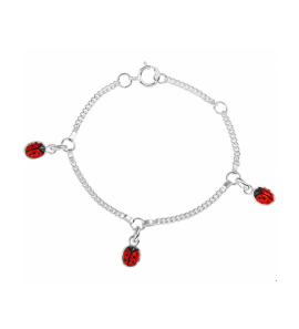 Zilver armband lieveheersbeestje - 3241385