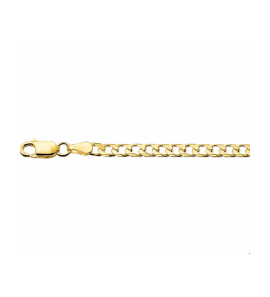 Goud gourmette 6-zijdes geslepen 3,7 mm massief 50 cm - 3241648