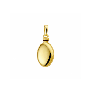 Goud urnhanger ovaal 25 x 13.5 mm - 3241497