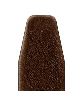 Di-modell leren band nappa clip 18 mm donkerbruin - 1035