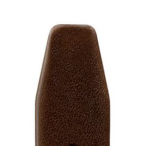 Di-modell leren band nappa clip 18 mm donkerbruin - 1035