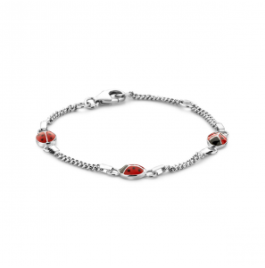 Zilver kinder armbandje 3x LHB  11-13 cm - 1042