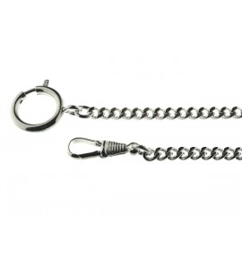 Horlogeketting verzilverd 4 mm - 1103