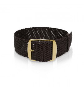 Perlon horlogeband zwart double 14 mm - 1115