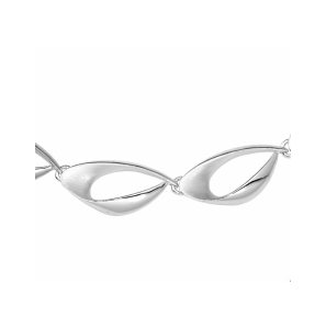 Zilver collier poli/mat 12,5 mm 42 + 3 cm - 3241588