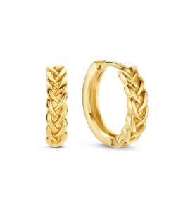 Jackie klap-oorring Petit Sablon Hoops 10 mm - 1314