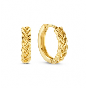 Jackie klap-oorring Petit Sablon Hoops 10 mm - 1314