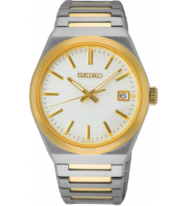 Seiko heren bicolour bracelet wit 100m wr - 1325
