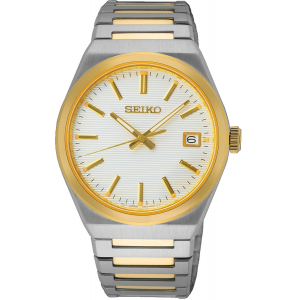 Seiko heren bicolour bracelet wit 100m wr - 1325