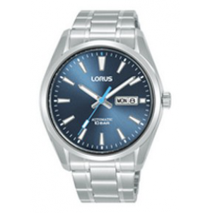 Lorus heren automaat staal bracelet blauw 100 m wr - 1333