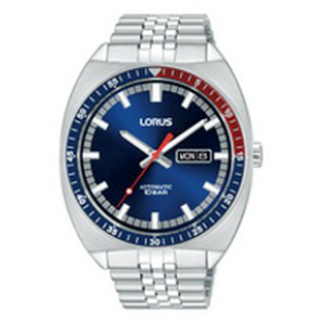 Lorus heren autonatic ss bracelet rood blauw 100 wr - 1342