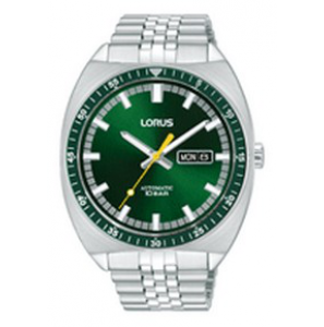 Lorus Heren automatic ss bracelet groen 100 m - 1343