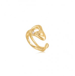 Ania Haie Twisted wide adjus.ring gld - 1381
