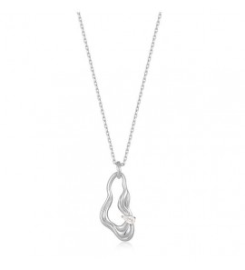 Ania Haie Twisted wave drop pen. neckl. zlv. - 1385