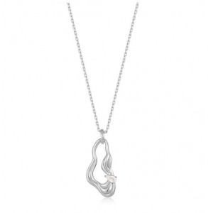 Ania Haie Twisted wave drop pen. neckl. zlv. - 1385