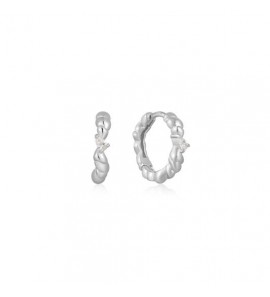 Ania Haie twisted wave hug. hoop earrings zlv - 1395