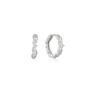 Ania Haie twisted wave hug. hoop earrings zlv - 1395
