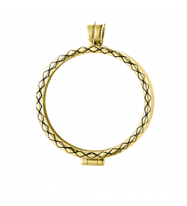 MY iMenso Grande (33mm) medallion Spiga (925/1Mgold-plated) - 1408