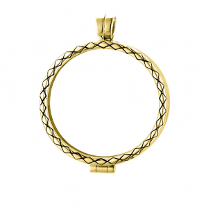 MY iMenso Grande (33mm) medallion Spiga (925/1Mgold-plated) - 1408