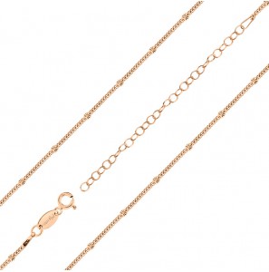 MY iMenso necklace "grumetta stella 2 mm" 42+7 cm(925/1m gold-plated) - 1419