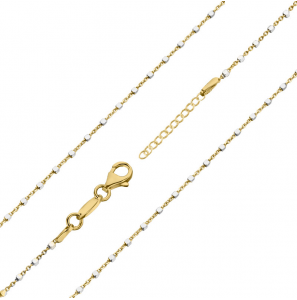 MY iMenso "Cubetto" 42+5 cm necklace 925/gold-plated - 1424