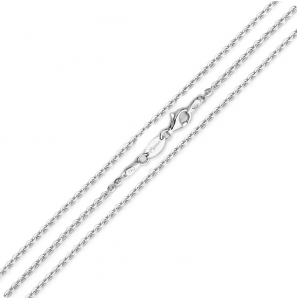 MY iMenso "jasseron" flat 60cm necklace (925/rhod-plated) - 1432