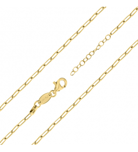 MY iMenso necklace "paperclip 2mm" (925/1Mgold-plated) 42+5cm - 1437