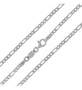 MY iMenso necklace "figaro 3,3" 60cm (925/rhod-plated) - 1463