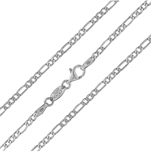 MY iMenso necklace "figaro 3,3" 60cm (925/rhod-plated) - 1463