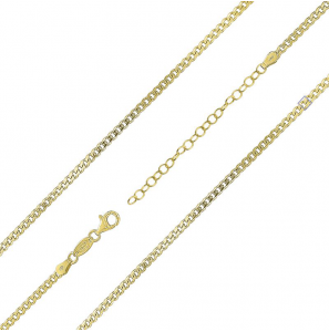 MY iMenso necklace "grumetta 1,7" (925/1Mgold-plated) 42+7cm - 1465