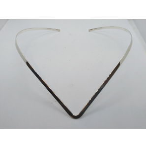 Zilver spangcollier in V-vorm 2.1 mm - 1482
