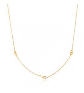Ania Haie Twisted wave chain necklace gp - 1507