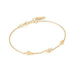 Ania Haie Twisted wave chain bracelet gp - 1508