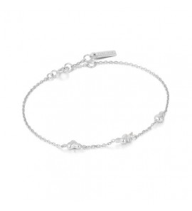 Ania Haie Twisted wave chain bracelet zilver - 1509
