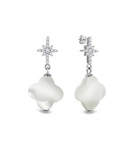 Spark TRIFOGLIO Earrings Mather of Pearl - white - 1521
