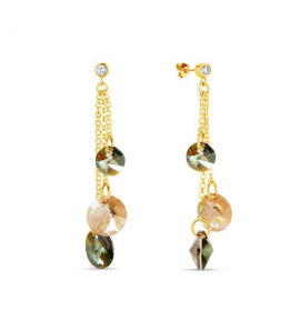 Spark RUGIADA Gilded earrings Golden Shadow - Bronze Shade - 1527