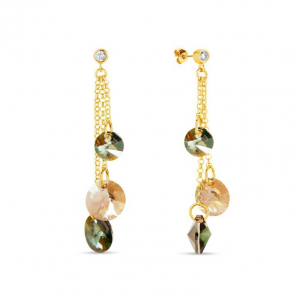 Spark RUGIADA Gilded earrings Golden Shadow - Bronze Shade - 1527