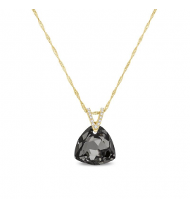 Spark TRIANGEL gilded Necklace Silver Night - 1540