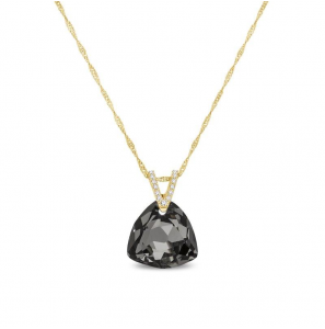 Spark TRIANGEL gilded Necklace Silver Night - 1540