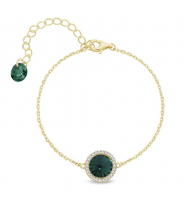 Spark VOGUE gilded Bracelet Emerlad - 1559