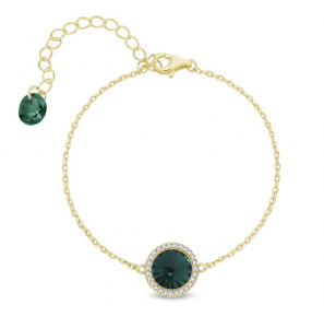 Spark VOGUE gilded Bracelet Emerlad - 1559