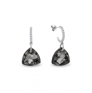 Spark TRIANGEL Earrings Silver Night - 1560