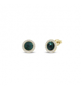 Spark VOGUE gilded Earrings Emerlad - 1565