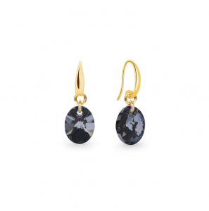 Spark Ribes Gilded Earrings Silver Night - 1569