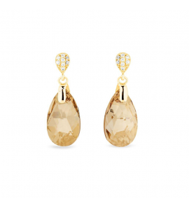 Spark DAINTY DROP Earrings Gilded Golden Shadow - 1570