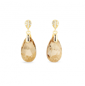 Spark DAINTY DROP Earrings Gilded Golden Shadow - 1570